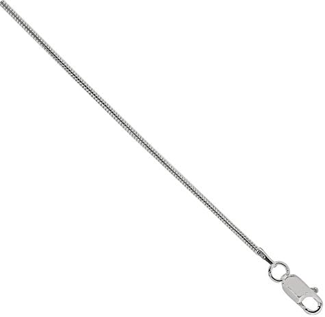 Solid Diamond Cut Sterling Silver Snake Chain Necklace - 16 18 20 22 24 and 30 inch Gift Boxed