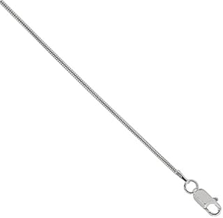 Solid Diamond Cut Sterling Silver Snake Chain Necklace - 16 18 20 22 24 and 30 inch Gift Boxed