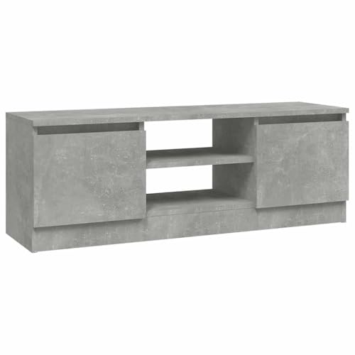 VidaXL Mueble de TV con Puerta Gris hormigón