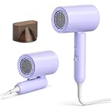 Secador de cabelo, compacto, leve, várias configurações de calor para uso diário em viagens domésticas