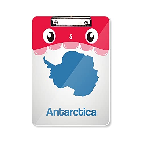 Carte bleu antarctique porte-bloc A4 rigide pour organiser ses cours