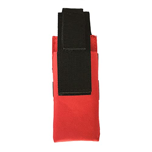 Kit di pronto soccorso Borsa da appendere Torcia multifunzionale Luce Supporto for forbici mediche for campeggio all'aforto Escursioni Caccia, Rosso