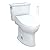 TOTO Drake Transitional WASHLET+ Two-Piece Elongated 1.28 GPF TORNADO FLUSH Toilet with C5 Bidet Seat, Cotton White - MW7863084CEG#01