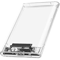 Carcasa Disco Duro 2,5" Transparente con USB 3.0 Cable Caja