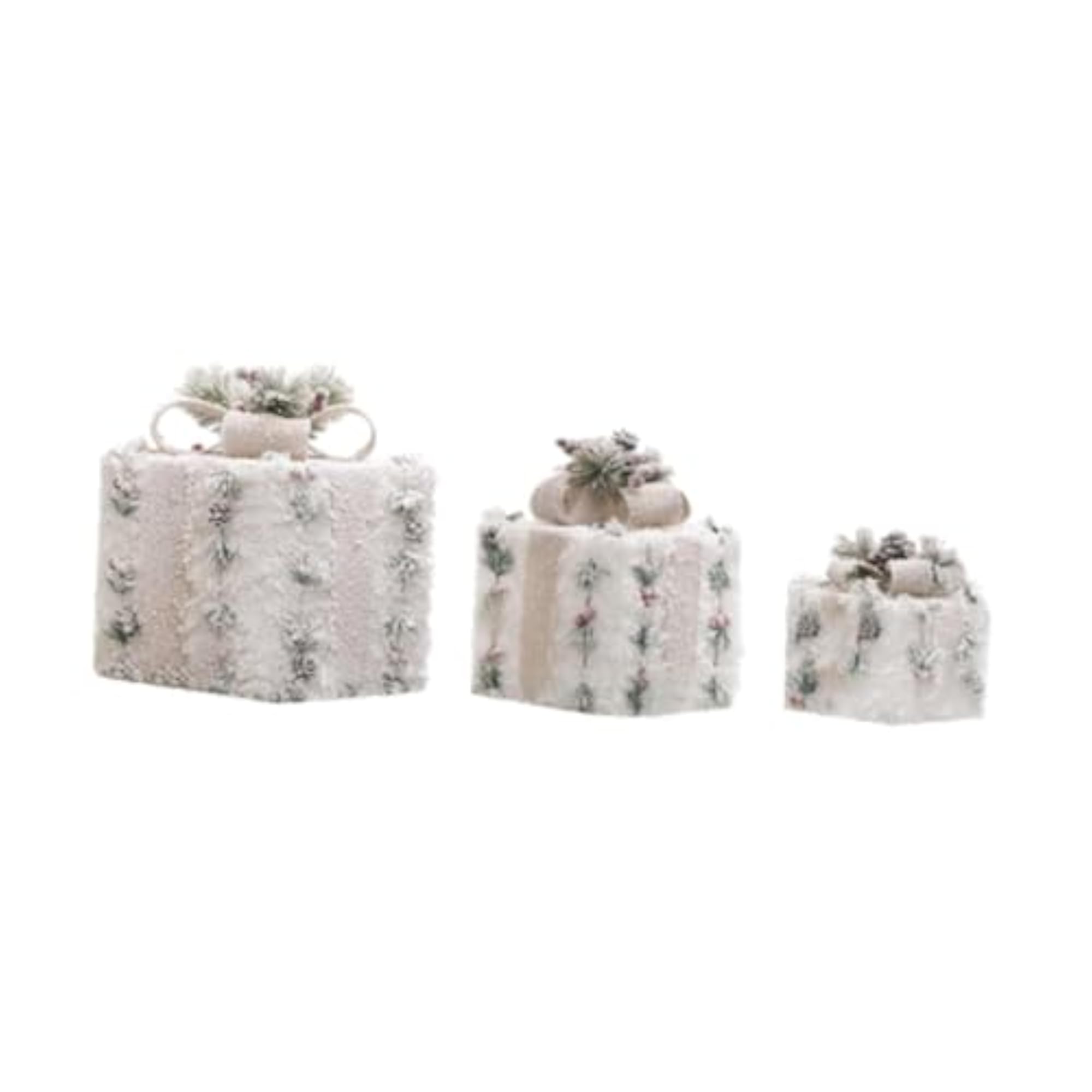 3Pcs Lighted Gift Boxes Christmas Decoration for Indoor Displays