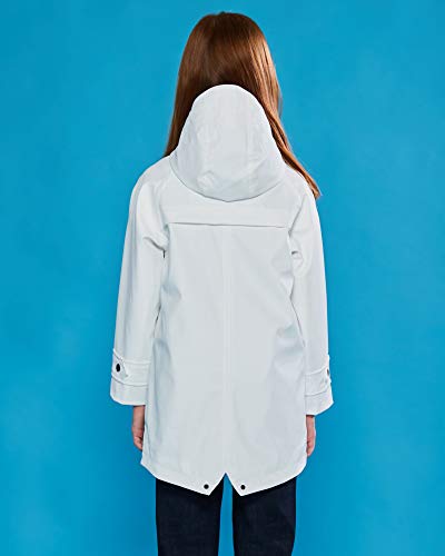 Image of maoo garden Girls Boys Rain Jacket Lightweight Waterproof Raincoat Hooded Lined Long Windbreaker