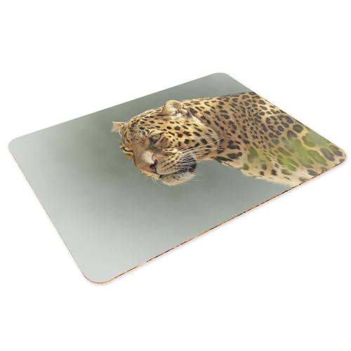 Napperons de table souples anti-rayures liège motif léopard - 3