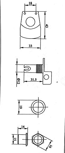 Guyker Bass Tuners (6 For Right) - 1:26 Ratio Open Gear Tuning Key Pegs Machine Head Replacement For Electric Jazz Guitar Bass Or Precision Instruments - Black #TOP2