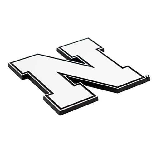 Image of Desert Cactus University of Nebraska Metal 3D Auto Car Emblem Sticker Chrome Huskers GBR NU Huskers Premium Truck Vehicle Emblems