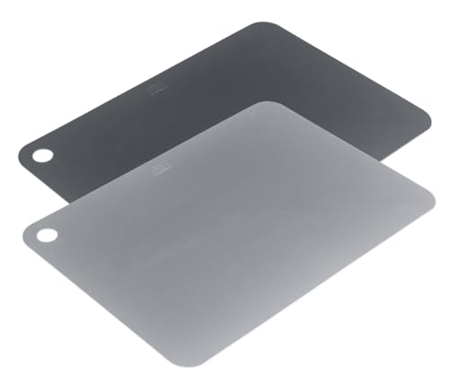 Kuhn Rikon Juego de tablas de cortar, 2 unidades, color gris