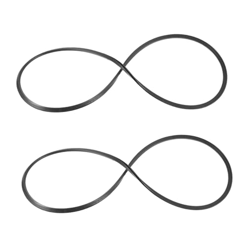 WEKADRIN 2 pièces Anneau de Base Caoutchouc pour Chaise de Salon Protection de Sol Anti-Bruit Joint Résistant et Facile à Nettoyer Accessoires pour Fauteuils de Coiffure