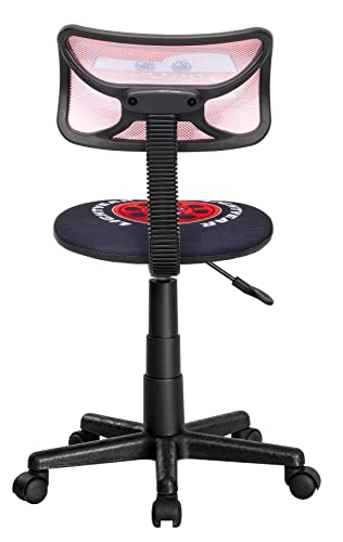 Image of Disney Pixar Cars Themed Rolling Desk Chair - Adjustable Height Swivel Chair with Mesh Back for Home or Office