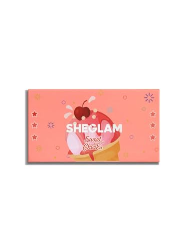 SHEGLAM Sweet Cheeks Blush Trio Blush Powder Silk High Pigment Blush for Cheek-Sunset Cruise