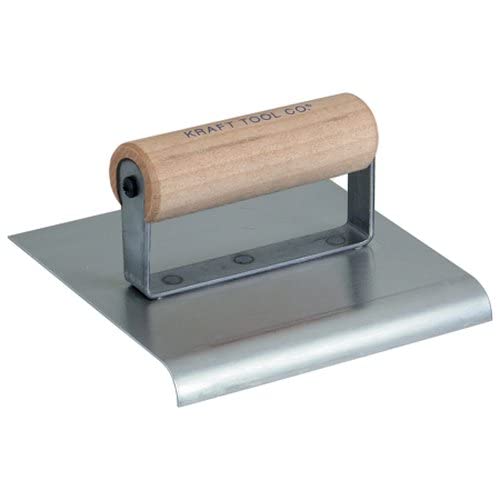 Kraft Tool CF3434SE 6"x6" 3/4"R 3/4"L SS Western Style Hand Edger w/Wood Handle