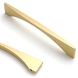 Asidrama Paquete de 10 manijas de gabinete de cocina de color dorado cepillado de 6.3 pulgadas (160 mm),tiradores de gabinete retro vintage para gabinetes de cocina y cajones