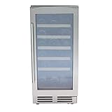 Avanti WCF281E3SS Designer Series Cabinet Wine Cooler, Stainless Steel