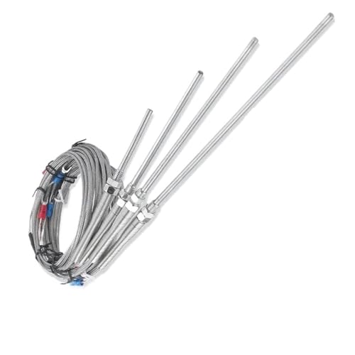 Sensor de temperatura PT100 M8 con sonda de 200mm y cable de 1 metro