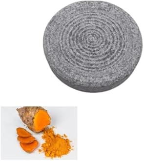 RARE OCEANS Round Shape Turmeric, Haldi, Sandalwood, Manjal Ora kallu Rubbing Grinding Mortar Stone Small Size Grey (10 X 10 X 2 cm) Code_003