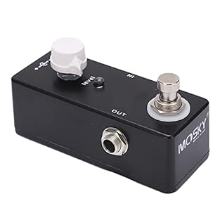 Use this attenuator to lower the volume to get a clean sound and make the guitar sound more clear. The light flashes during operation and has a true bypass to protect signal integrity when the pedal is not engaged. Through the single knob control, th...