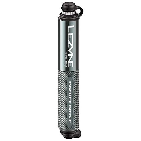 LEZYNE Pocket Drive Bicycle Hand Pump, High Pressure 160 PSI, Presta & Scharader Compatible, Bike Pump (Lite Grey) Cover