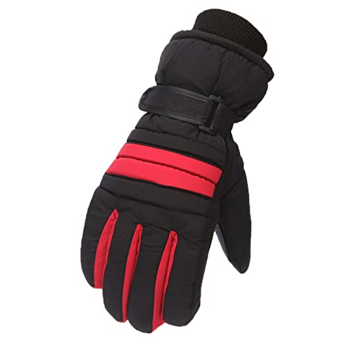 Qvkarw Luvas quentes de inverno para homens e mulheres adultos para patinação na neve snowboard à pr