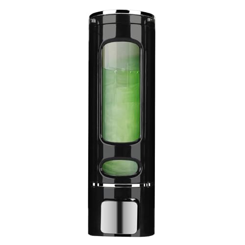 Image of Wall Mounted Hand Soap Dispenser, 400ml Bathroom Shower Dispenser Gel Container Shower Pump Dispenser and Organizer for Bathroom Kitchen Hotel, Refillable Liquid Lotion Soap Dispenser, Black
