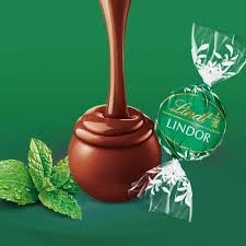 Caja Bombones LINDT Chocolate Negro y Menta 160 unidades 2kg.
