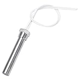 DERNORD 24V 200W Heizelement 1/2 Zoll NPT Flansch Einzelrohr Mehrzweck DIY Heizstab Edelstahl Heizpatrone