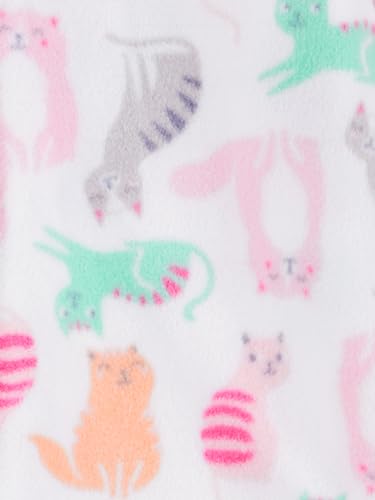 Simple Joys by Carter's girls Loose-Fit Flame Resistant Fleece Footed Pajamas