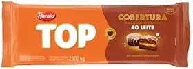 Chocolate Cobertura ao Leite Top em Barra 2.1Kg Harald