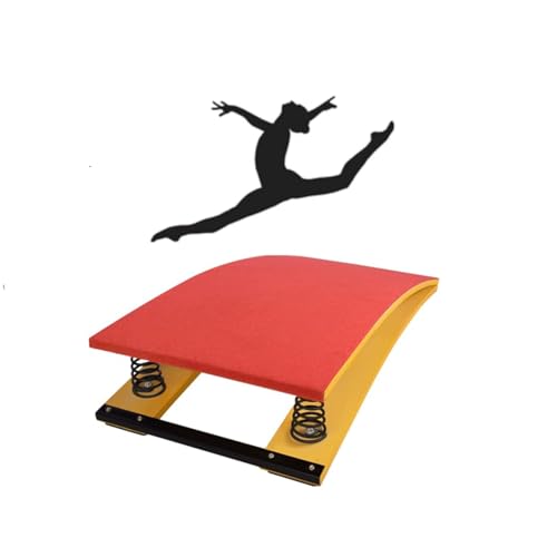 Trampolín De Gimnasia For Niños, Trampolín Curvo Profesional, con Resorte De Acero Y Colchoneta De Salto, Trampolín Artístico For Club Deportivo