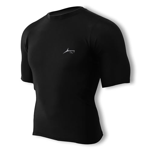 Image of PROSHARX Half Sleeve Compression T-Shirt - Men's Athletic & Sports Tights for Fitness