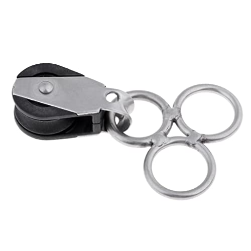 Premium Stainless Steel Kitesurf Kiteboard Swivel with Pulley - and Weight Kiteboarding Part - Universal Fit for Water Sports Enthusiasts