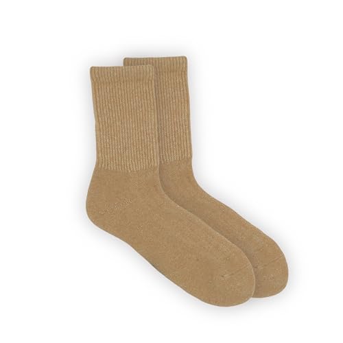 Thick Hiking Wool Socks - Merino Natural Soft Extra Cushioned Socks XL L M sizes Crew Boot 100% Made in Mongolia