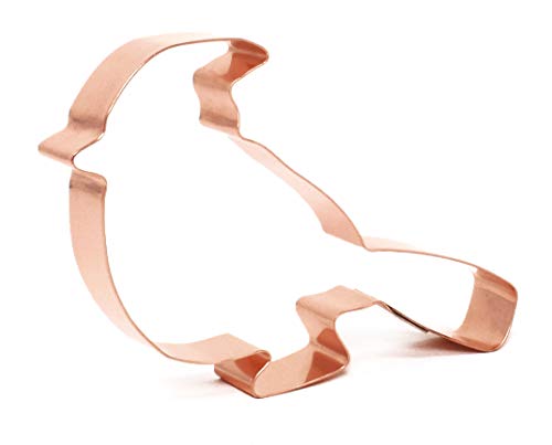 Tufted Titmouse Bird, Handcrafted USA Tufted Titmouse Copper Cookie Cutter, 4 inches