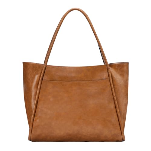 Long Keeper Bolso Shopper Cuero PU Bolsos de Mujer Grandes Moda De Piel Bolsa Tote Bag Para Ordenador Portatil Tote con Cremallera para Escuela Trabajo Diario (Marrón) Long Keeper Bolso Shopper Cuero PU Bolsos de Mujer Grandes Moda De Piel Bolsa Tote Bag Para Ordenador Portatil Tote con Cremallera para Escuela Trabajo Diario (Marrón)