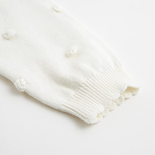 Curipeer Toddler Girl Sweater Cardigans Baby Long Sleeve Button Closure Open Front Knit Outfits4