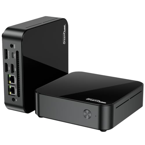Image of DreamQuest Mini PC 32GB DDR4 512GB SSD,Intel N95 (Up to 3.4GHz) Mini Desktop Computers with W-11 Pro,4*USB 3.2, USB C,Triple 4K 60Hz Display, Dual LAN,WiFi, Bluetooth,Smart Fan for Business Office