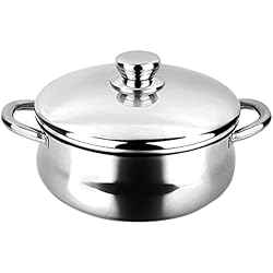 Cazuelas Induccion Fagor Fagor Silverinox Cazuela Inducción 28 cm, 6,7 Litros Acero Inoxidable 18/10, Tapa, Fondo Difusor de Triple Capa, Apto para Todas las Cocinas, Vitrocerámica, Gas, Horno, Lavavajillas