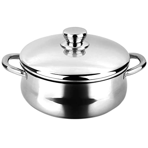 CACEROLA INOX SILVERINOX + TAPA ACERO INOXIDABLE 18/10 FAGOR Ø20x9cm