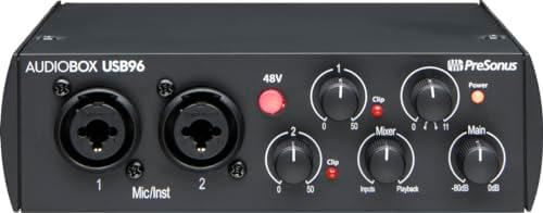 PreSonus AudioBox USB96 25th Anniversary Edition Recording Audio Interface with Studio One Artist DAW & Premium Bundle Software