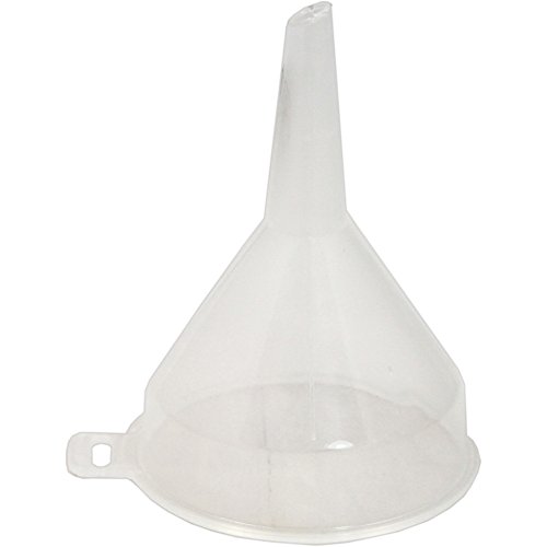 Entonnoir de 8 cm, plastique transparent.