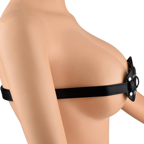 LOXICAI Bruststimulatoren mit Spikes Nippel Massager Brustwarzenstimulator Brustmassagegeräte Nieten-BH Mit Verstellbaren Lederriemen Fetisch Nipple Clamps Nippelklemme Klemmen Bdsms Sm Erotik Sex toy