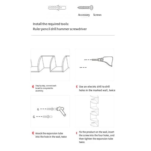 Support de rangement d'angle mural pour optimiser les petits espaces avec 5 cloisons - 4