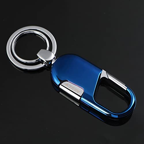 Asscv Car Keychain With (2 Key Rings And Gift Box) Heavy Duty Car Key Chain Holder For Men And Women Blue #TOP5