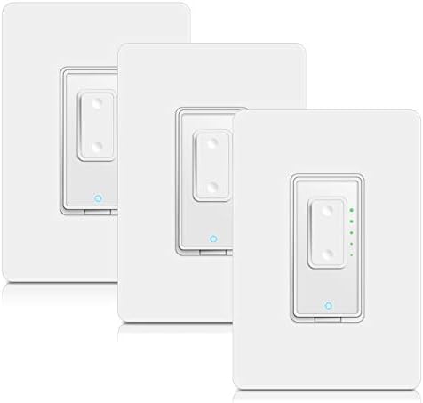 4 Way Smart Switch Dimmer by Martin Jerry | SmartLife App, Mains Dimming (TRIAC) ONLY, compatible with Alexa as WiFi Light Switch Dimmer, 4-way, Works with Google Assistant