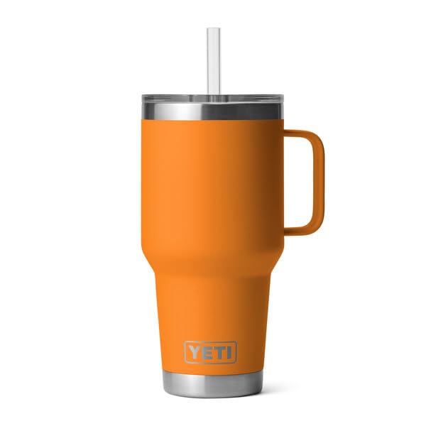 YETI Rambler Straw Mug, Stainless Steel Vacuum Insulated Mug with Stronghold Lid, King Crab, 35 oz (1 l), 1035 ml - Image 4