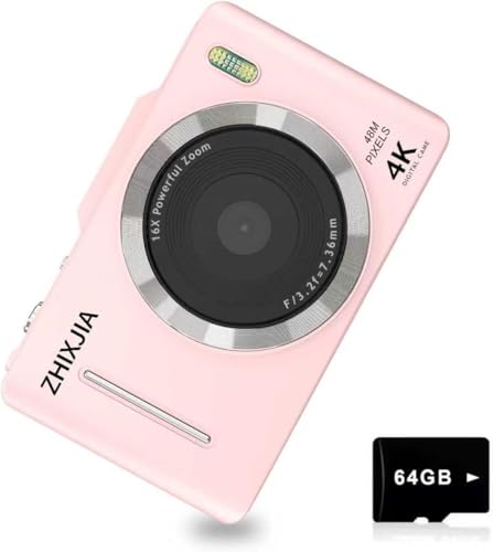 Digital Camera with 4K Video and 16x Zoom