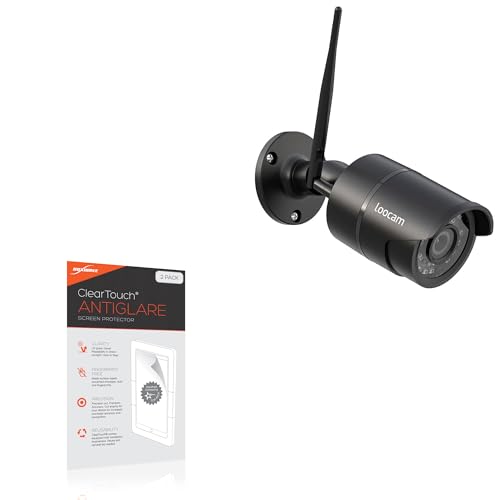 BoxWave Screen Protector Compatible with Loocam Wireless Security Camera System with Monitor (LT8W4B-4B42S-199) - ClearTouch Anti-Glare (2-Pack), Anti-Fingerprint Matte Film Skin