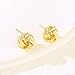 14K Gold Earrings Studs for Womens Small Gold Knot Earring Twisted Love Knot Earrings Golden Jewelry